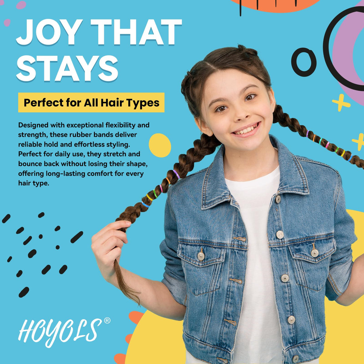 HOYOLS Baby Hair Ties Rubber Bands for Toddler Infants Kids Girls Thin Small Hair Elastics TPU 1500 Piece Pack 🍁 All In One Marketplace Canada