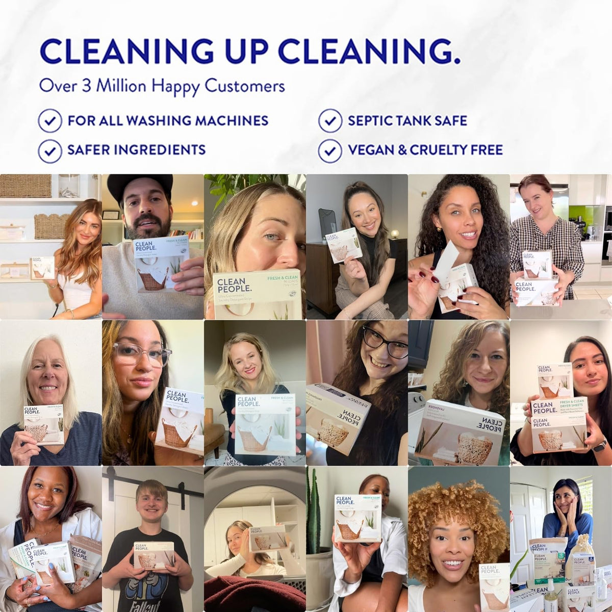 The Clean People Fabric Softener Sheets - Dryer Sheets - Softens & Removes Static Cling - Vegan Laundry Softener With Essential Oils - Fresh Scent, 120 Pack 🍁 All In One Marketplace Canada