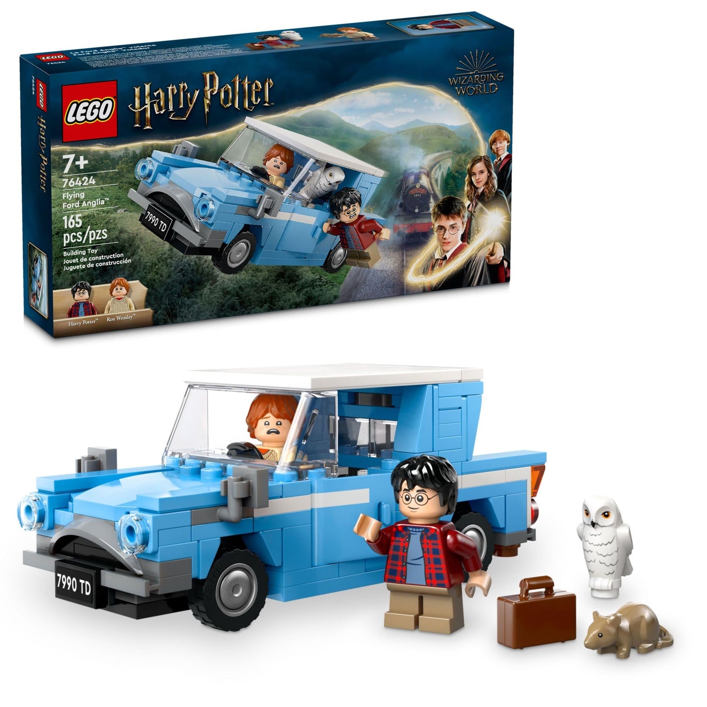 LEGO Harry Potter Flying Ford Anglia, Buildable Car Toy with 2 Minifigures for Role Play, Fantasy Playset for Kids, Harry Potter Car, Gift for Boys, Girls and Any Fan Ages 7 and Up, 76424 🍁 All In One Marketplace Canada