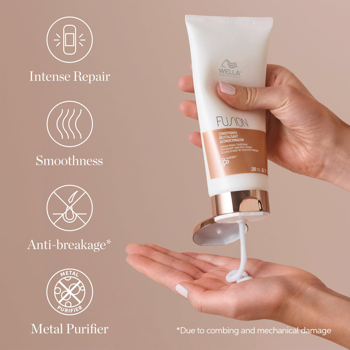 Wella Professionals Fusion Intense Repair Conditioner | For Damaged Hair| Hair Repair| Anti-Hair Breakage| 33.8 Fl Oz 🍁 All In One Marketplace Canada