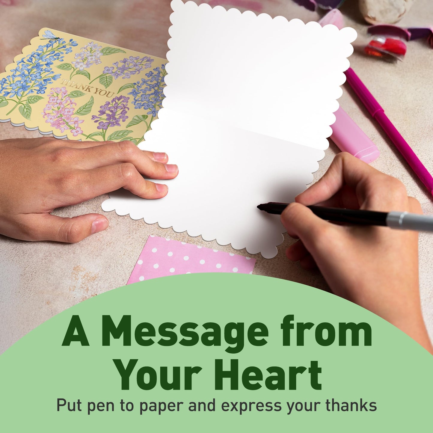 S&O Floral Thank You Cards with Envelopes – 36 Blank Cards – 4 Assorted Sunlit Meadows Designs with Gold Foil – 3.5x5" Pastel Thank You Note Cards – Pink, Green, Yellow & Blue Envelopes 🍁 All In One Marketplace Canada