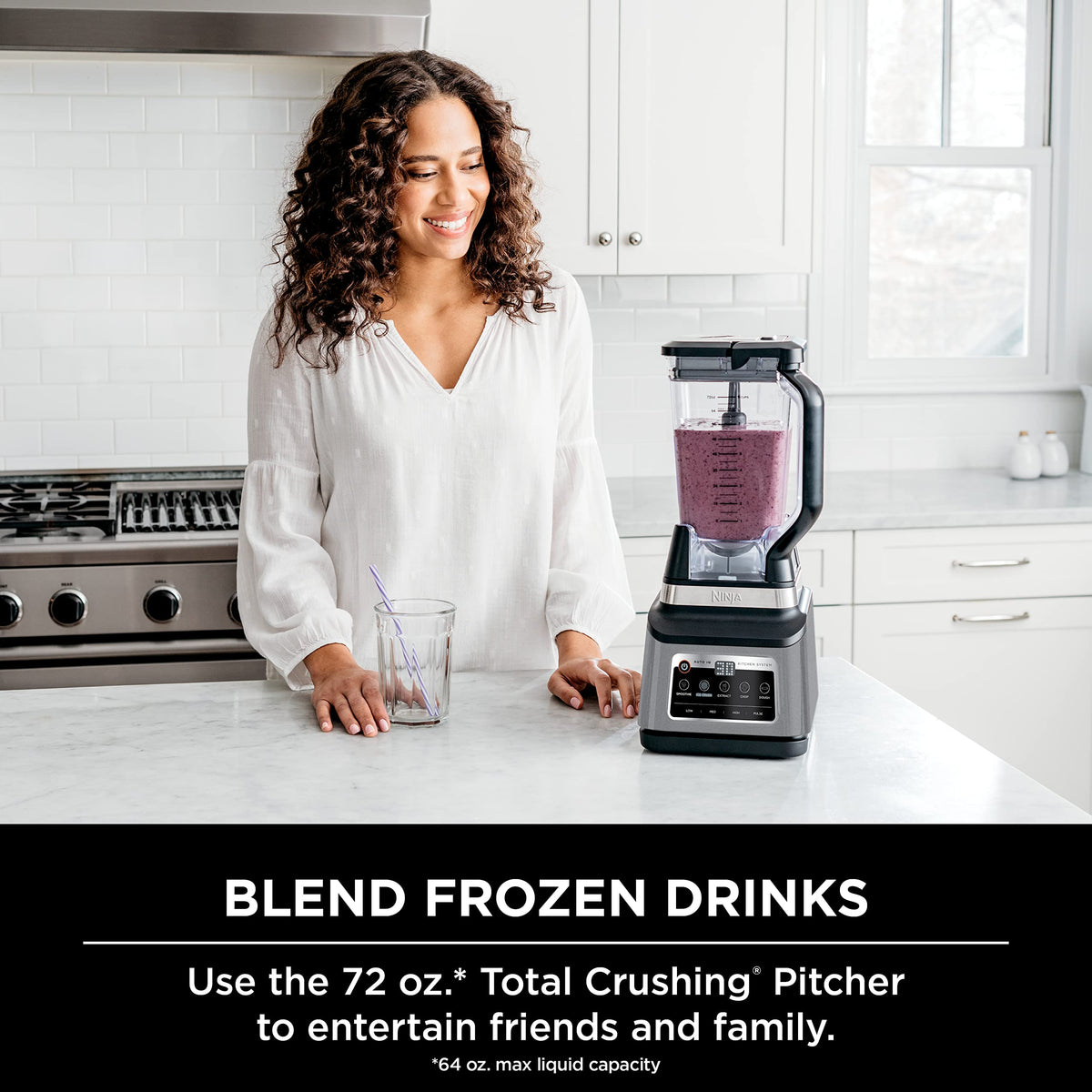 Ninja BN801C, Professional Plus Kitchen System With Auto-iQ, 72oz Pitcher, Black/Silver, 1400W (Canadian Version) 🍁 All In One Marketplace Canada