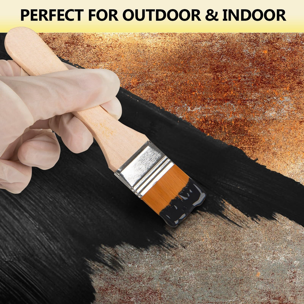 Meuvcol 2-in-1 Rust Converter & Metal Primer, 35 Floz Black Rust Remover Paint For Metal, Ultra Automotive Rust Reformer & Seal, Long-Lasting Rust Preventative Coating, Rust Inhibitor Repair Kit 🍁 All In One Marketplace Canada