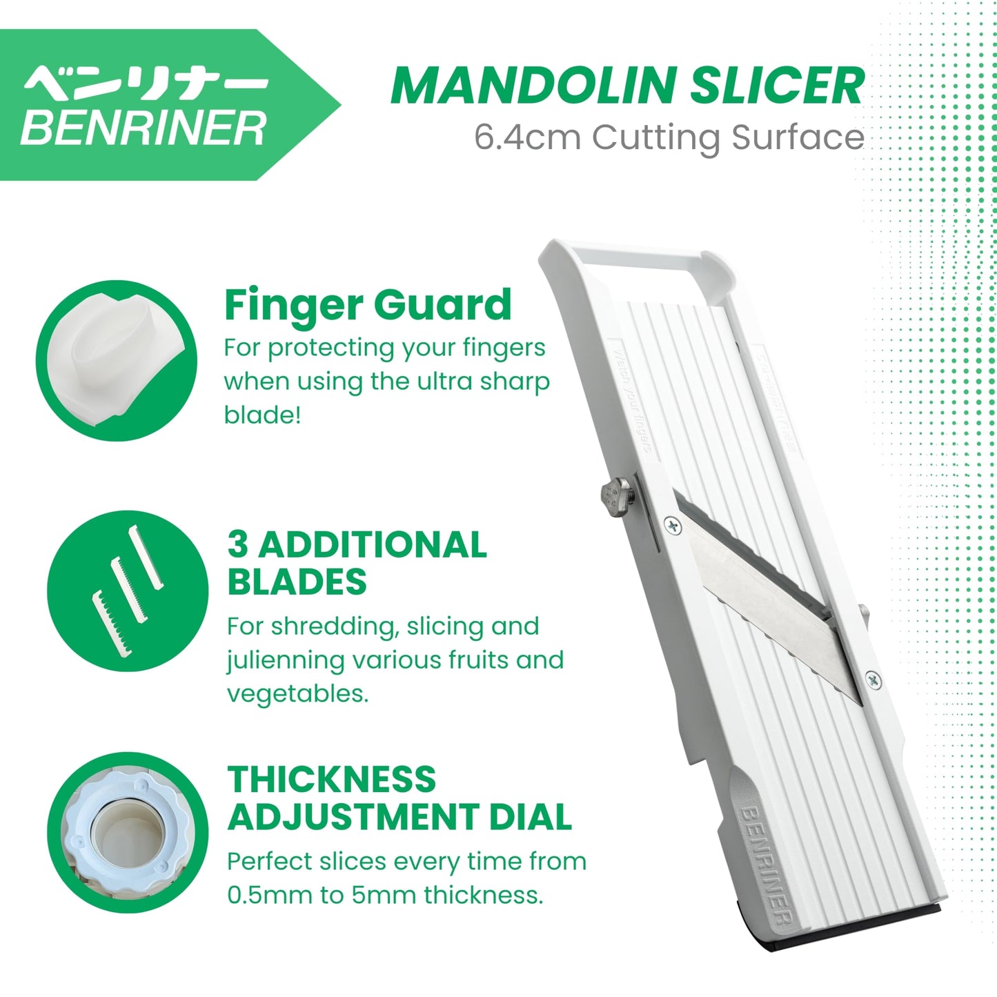 Benriner Japanese Mandolin Vegetable Cutter 3.5 Wide (7015S) 🍁 All In One Marketplace Canada