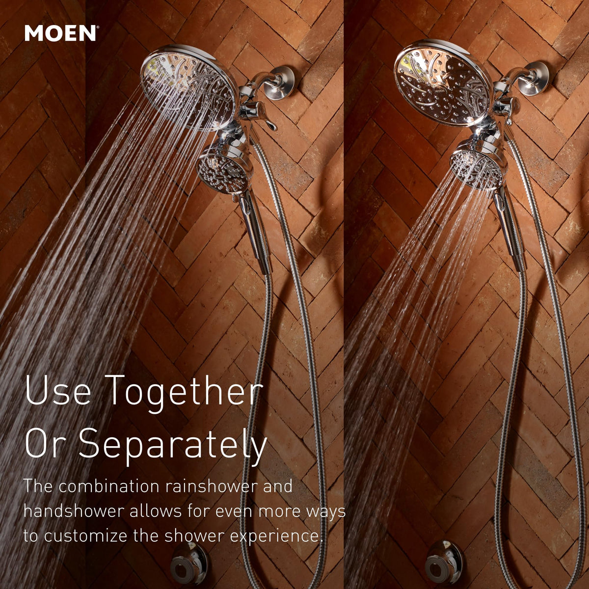 Moen 26009 Engage Magnetix 2.5 GPM Handheld/Rain Shower Head 2-in-1 Combo Featuring Magnetic Docking System, Pack of 1, Chrome 🍁 All In One Marketplace Canada