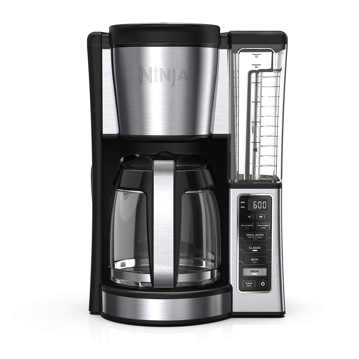Ninja 12-Cup Programmable Coffee Maker with Glass Carafe – Classic & Rich Brew Styles, Delay Brew & Removable 60oz Water Reservoir, Black/Stainless Steel, CE250C (Canadian Version) 🍁 All In One Marketplace Canada