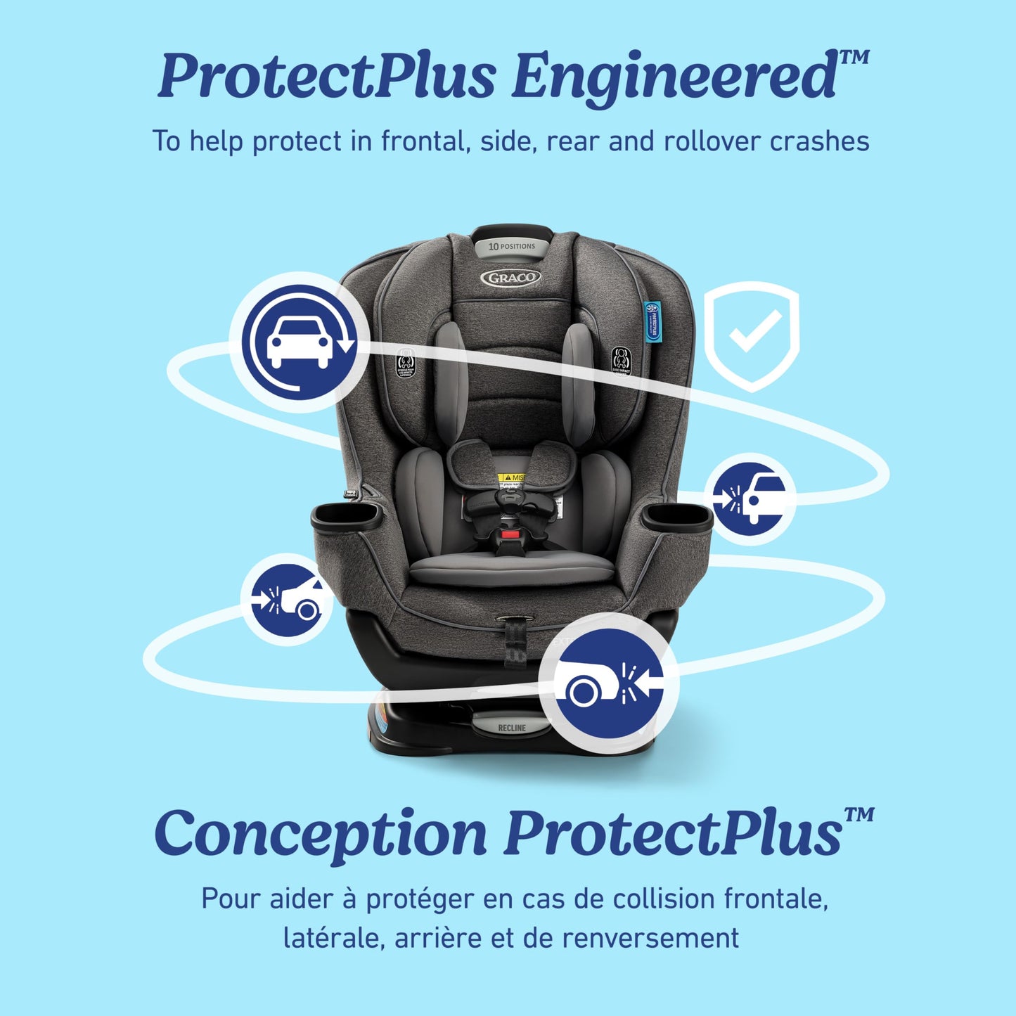 Graco Extend2Fit Convertible Car Seat, Ashten 🍁 All In One Marketplace Canada
