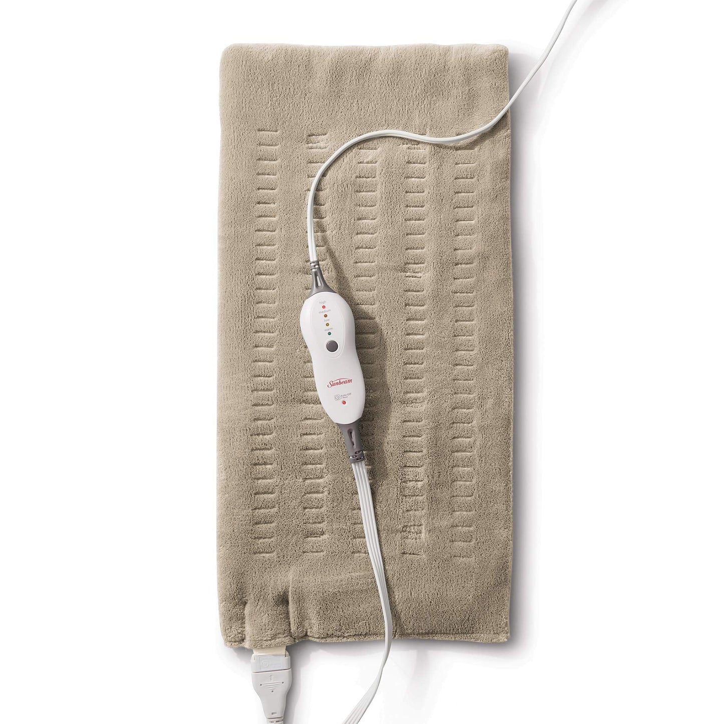 Sunbeam Premium King Size Heating Pad with Compact Storage - Moist Integrated Heating Pad for Pain Relief, 4 Heat Settings, 2 Hour Auto-Off, Beige 🍁 All In One Marketplace Canada