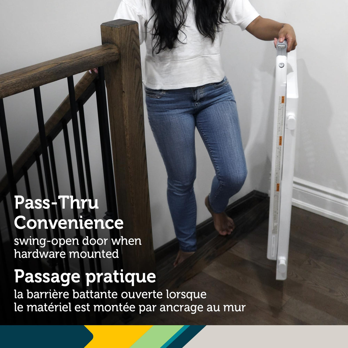 Safety 1st Lift, Lock and Swing Gate - Pressure or Hardware installed, Fits Spaces Between 28" and 42" Wide, 28" Tall, White 🍁 All In One Marketplace Canada