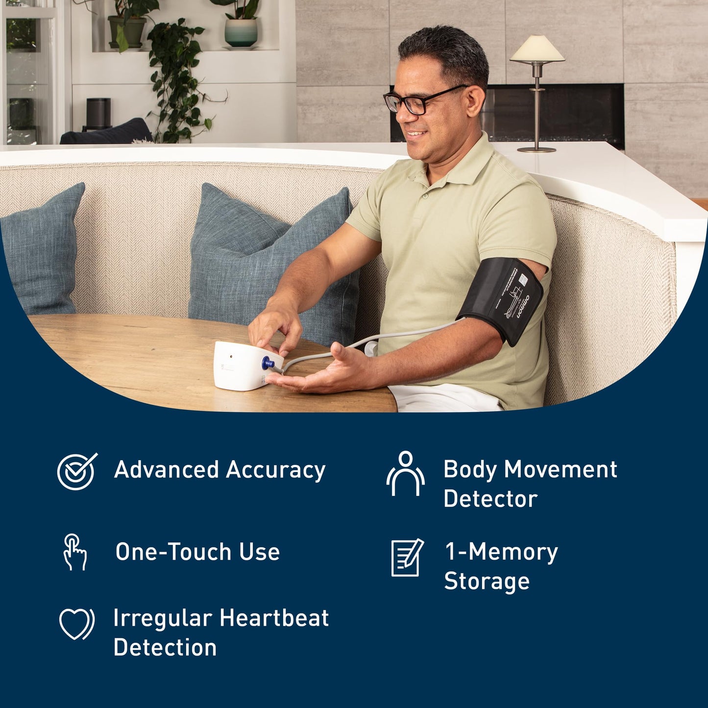 OMRON Iron Upper Arm Blood Pressure Monitor - Clinically Validated Blood Pressure Cuff - Medical Grade with Wide Range 17" Arm Cuff 🍁 All In One Marketplace Canada
