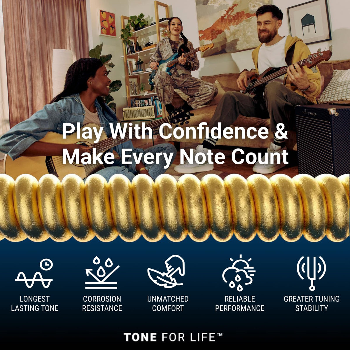 Elixir Strings, Electric Guitar Strings, Nickel Plated Steel with NANOWEB Technology, Longest-Lasting Bright Tone with Comfortable Feel, 4 Pack, Light 10-46 🍁 All In One Marketplace Canada