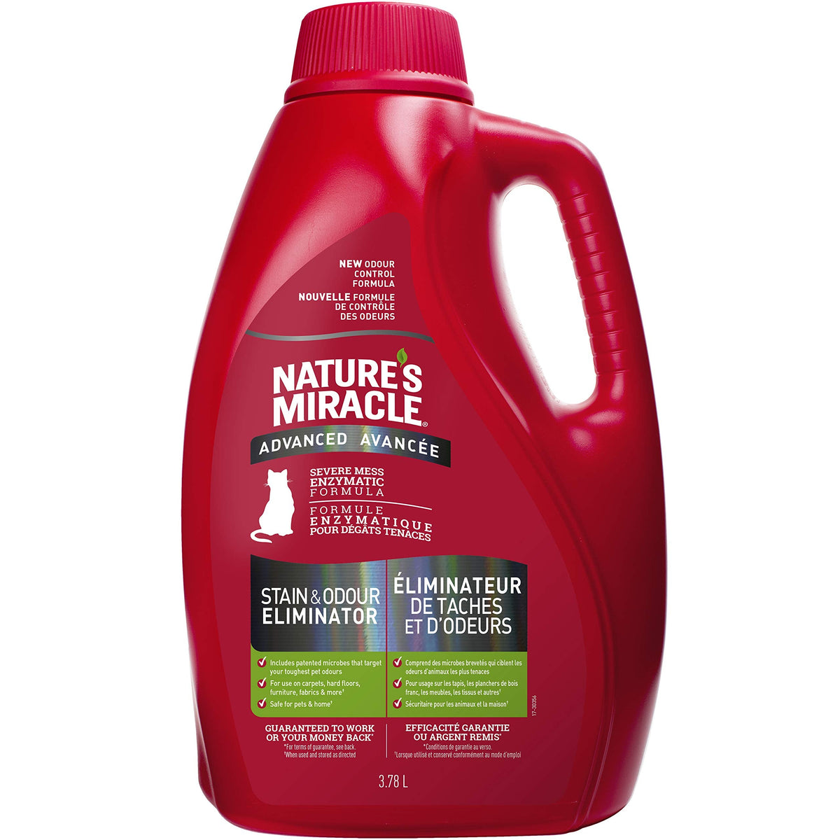 Nature’s Miracle Advanced Stain and Odor Eliminator Cat, 32 Ounces, 1 Gallon, Pour, Fresh Scent, Severe Mess Enzymatic Formula For Tough Pet Messes 🍁 All In One Marketplace Canada