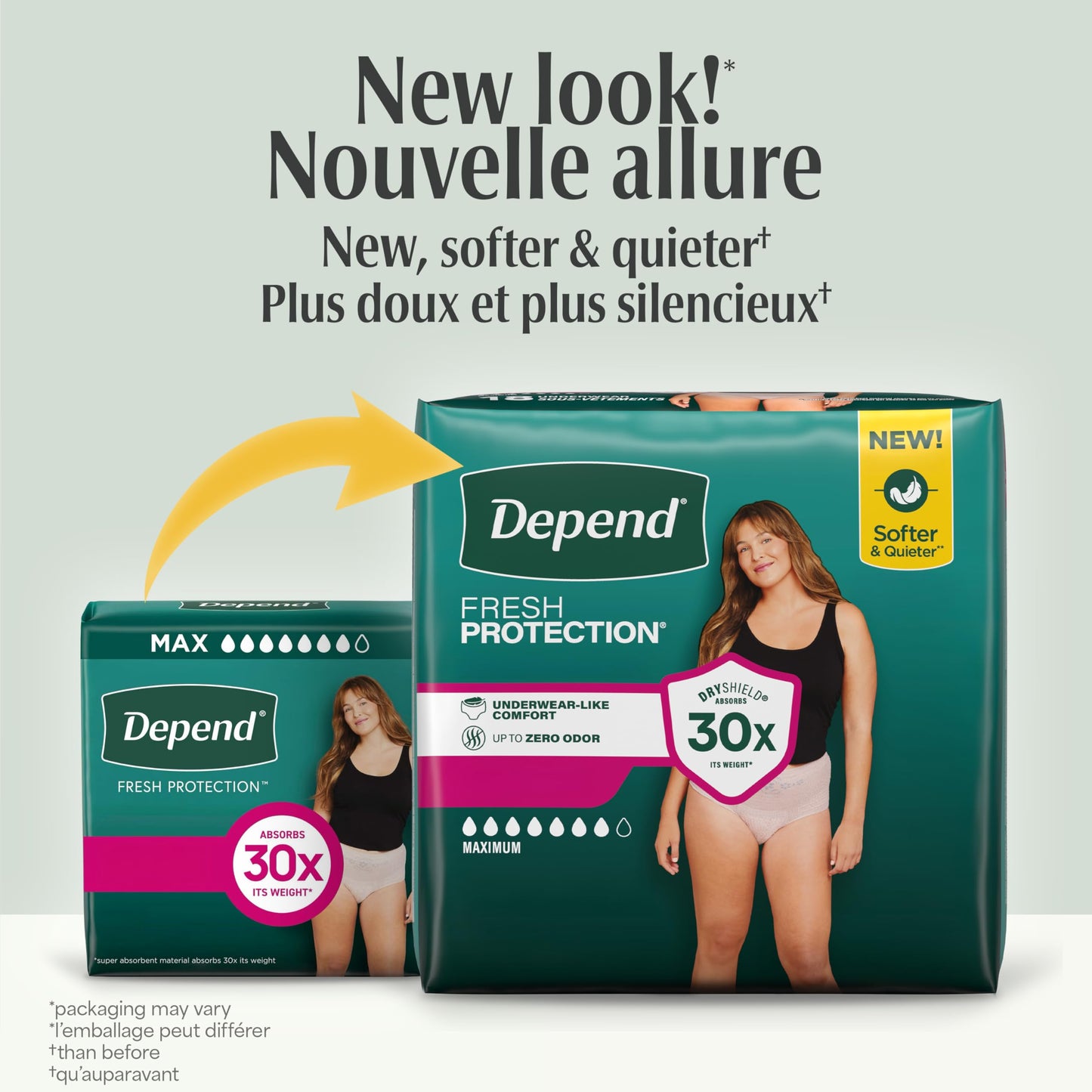 Depend Fresh Protection Adult Incontinence Underwear for Women (Formerly Depend Fit-Flex), Disposable, Maximum, Extra-Large, Blush, 36 Count 🍁 All In One Marketplace Canada