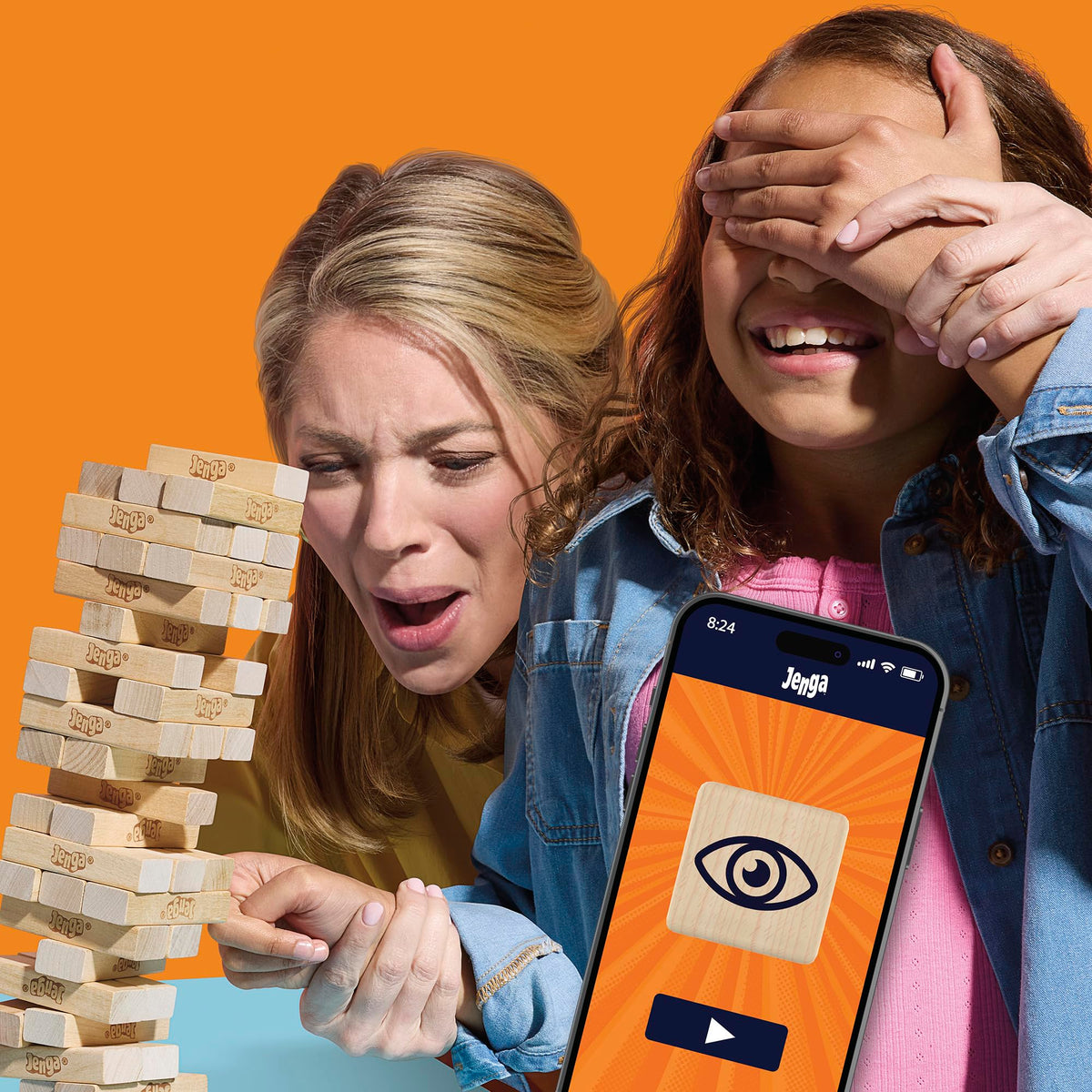 Jenga Official Hasbro Games | Digital Die for 6 More Ways to Play | Original Wood Block Game | Stacking Tower | Ages 6+ | 1+ Players | Party Games 🍁 All In One Marketplace Canada