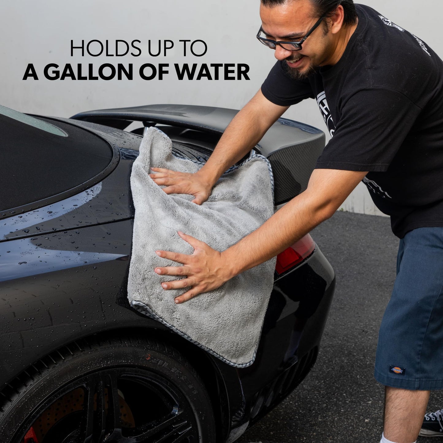 Chemical Guys Woolly Mammoth Microfiber Towel (36" x 25") Cars, Trucks, SUVs, RVs, Home, Pets, Messes, Grey 🍁 All In One Marketplace Canada