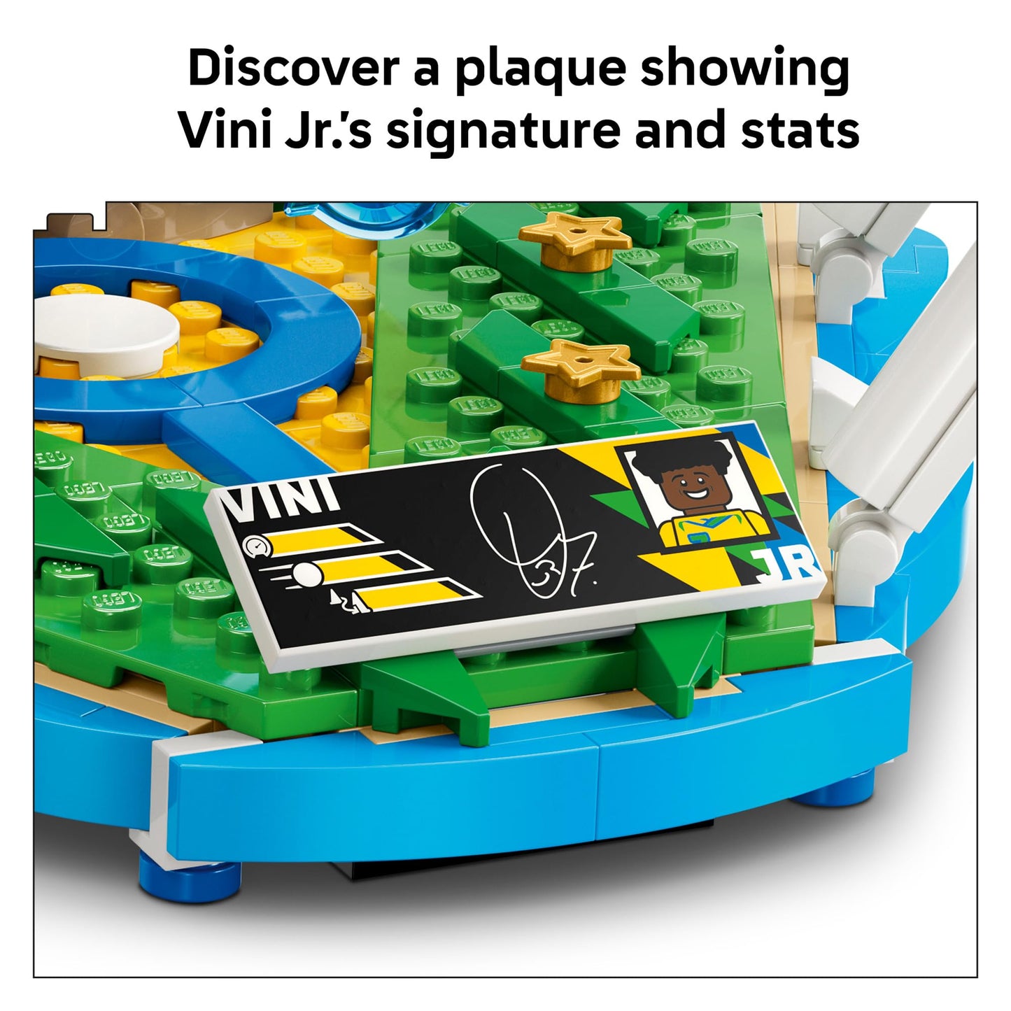 LEGO Editions Vini Jr. – Soccer Highlights - Building Set for Boys & Girls, Ages 10+ - Collectible Soccer Gift W/Plaque - Kids Bedroom or Shelf Decor - 43027 🍁 All In One Marketplace Canada
