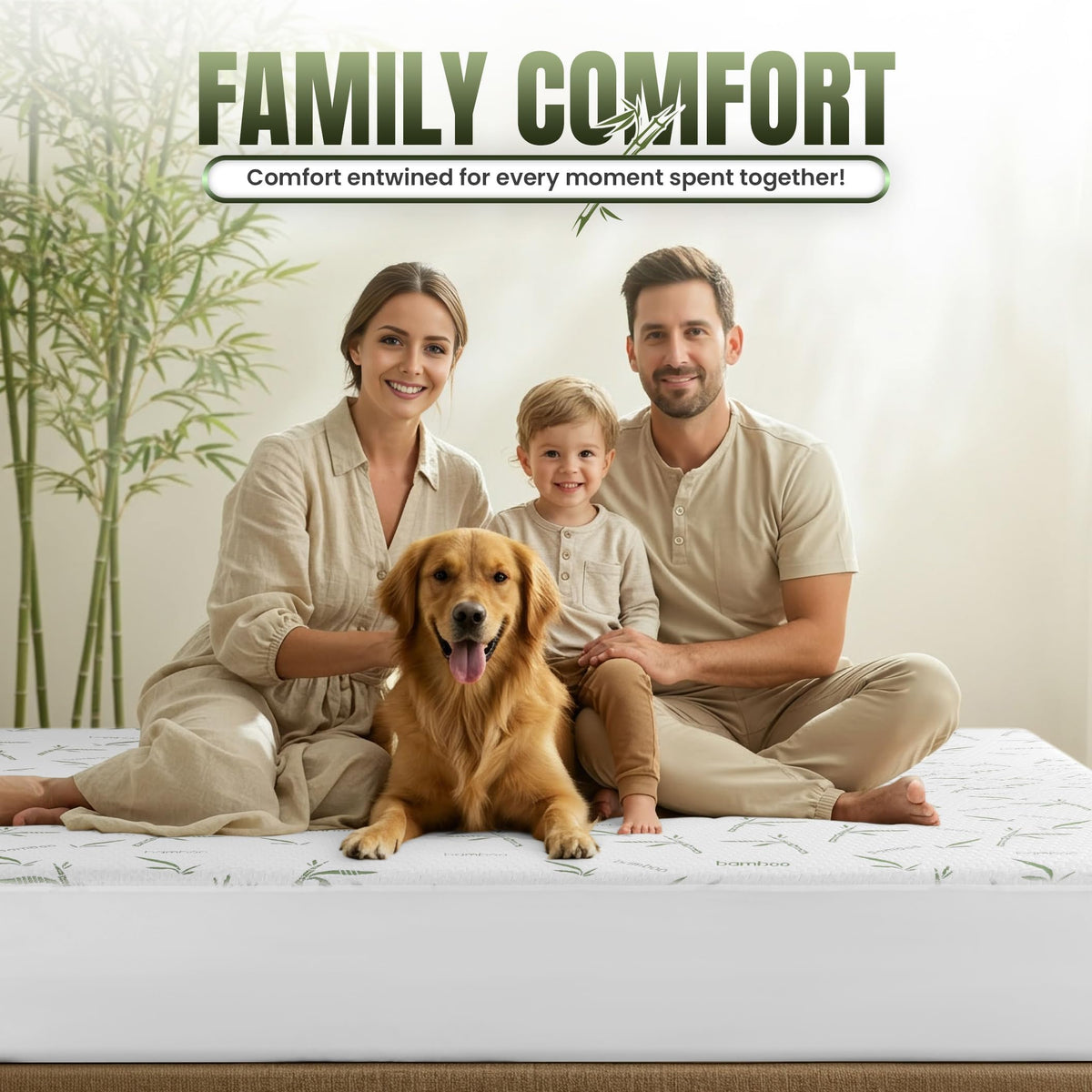 Utopia Bedding Waterproof Mattress Protector Twin Size, Bamboo Viscose Mattress Cover 200 GSM, Fits 15 Inches Deep, Breathable, Fitted Style with Stretchable Pockets (Pack of 2) 🍁 All In One Marketplace Canada