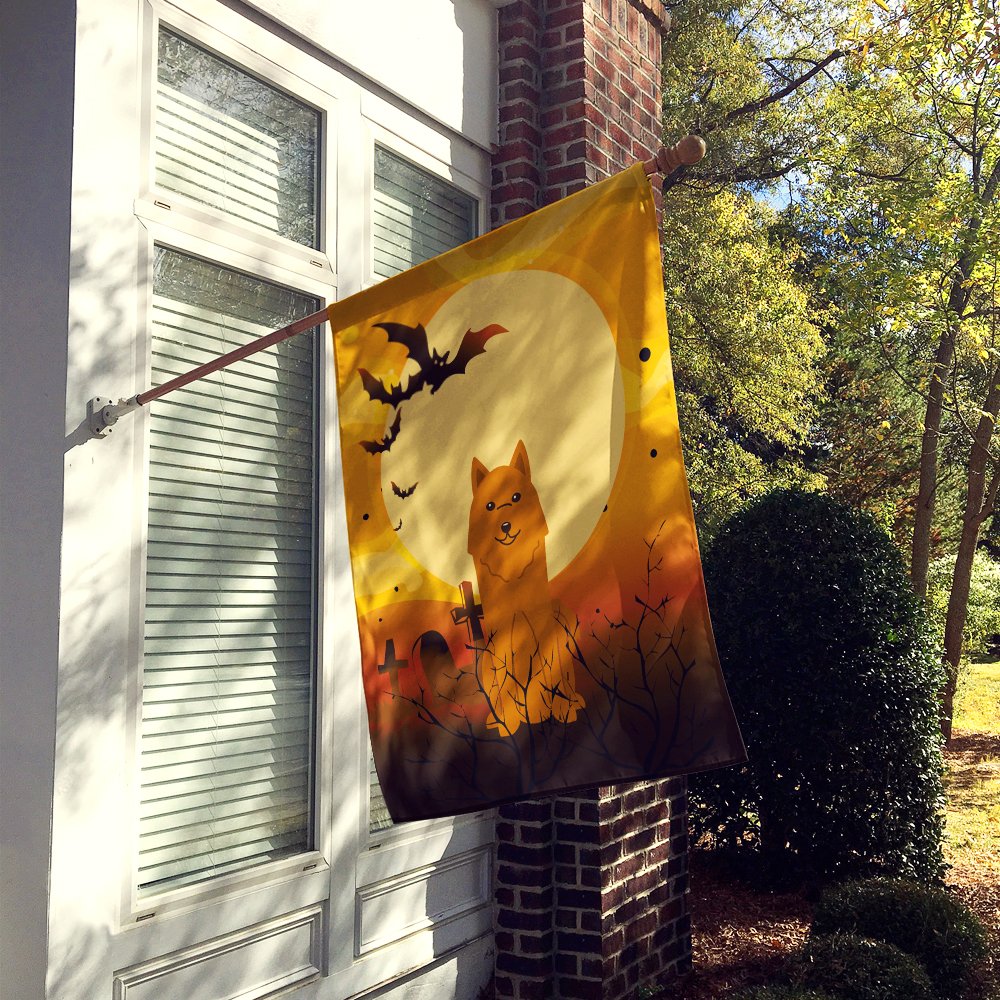 Caroline's Treasures BB4288CHF Halloween Karelian Bear Dog Canvas House Size Flag, Large, Multicolor