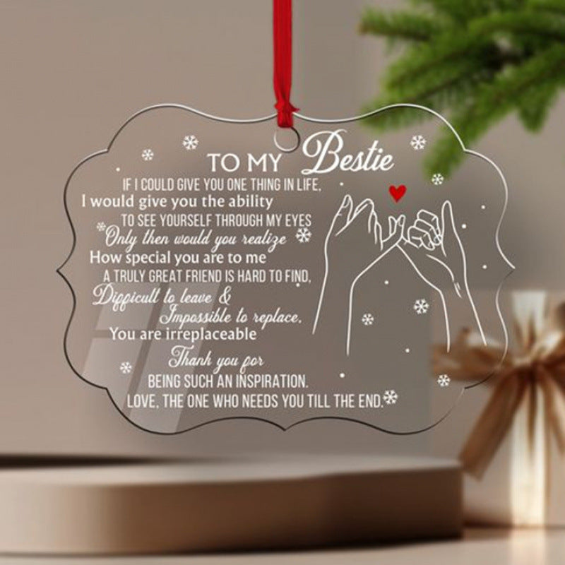 Acrylic Christmas Tree Pendant Ornaments – 34 Festive Holiday Designs