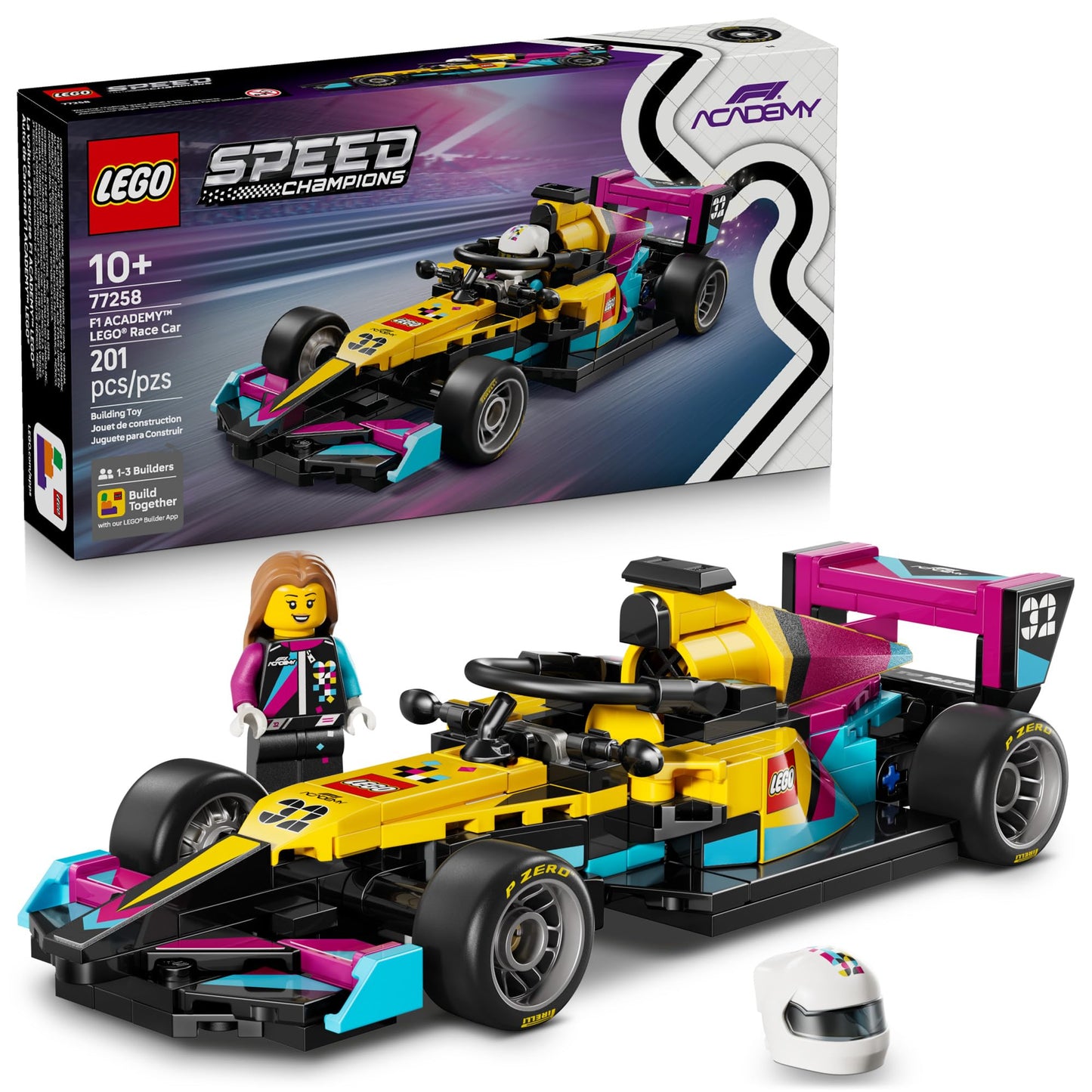 LEGO Speed Champions F1 ACADEMY LEGO Race Car Building Toy - Pretend Play Racing Vehicle with F1 ACADEMY Minifigure - Play & Display Toy Car for Boys & Girls Ages 10+ - Gift Idea for Birthdays - 77258 🍁 All In One Marketplace Canada