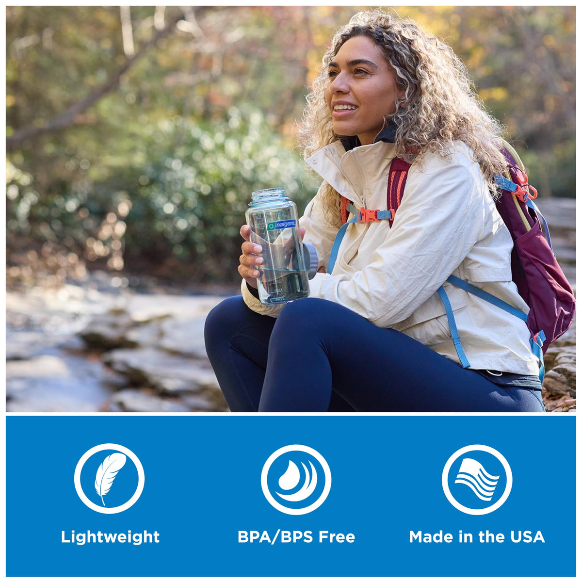 Nalgene 32 oz Wide Mouth Water Bottle, Seafoam 🍁 All In One Marketplace Canada