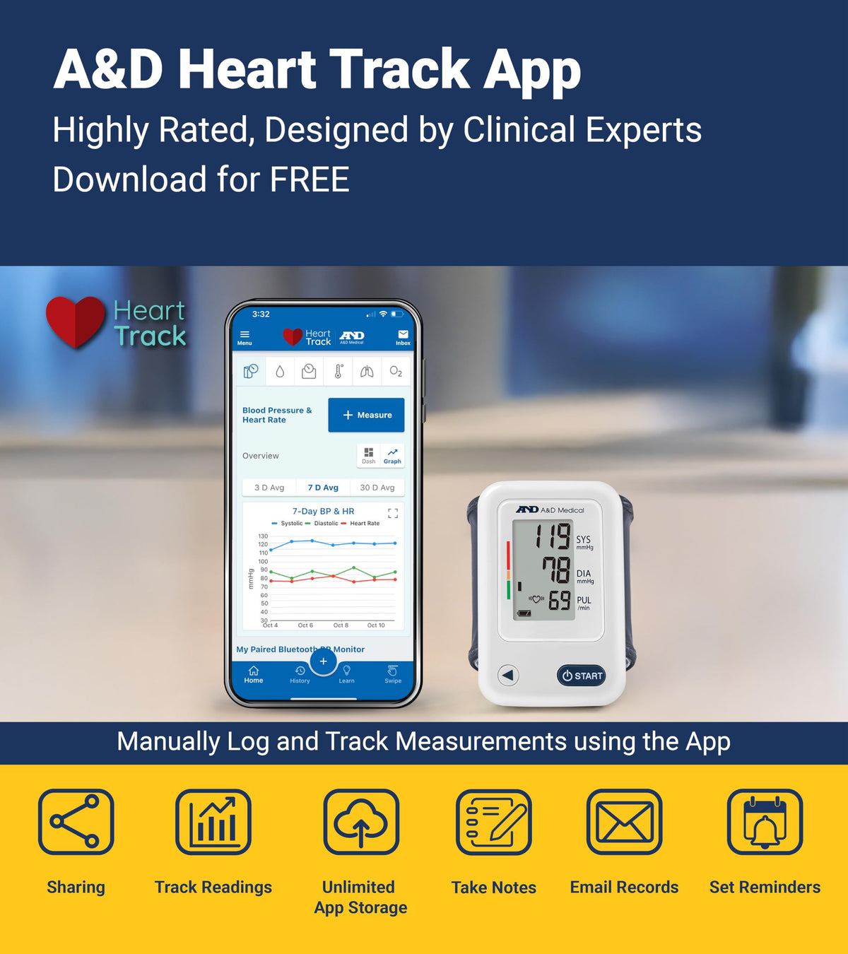 A&D Medical Wrist Blood Pressure Monitor for Home Use - UB-525CN, BP Adjustable Cuff (5.3-8.5"/13.5-21.5 cm) One Button Operation, 60 Reading Memory, FSA/HSA Eligible, 2 AAA Batteries 🍁 All In One Marketplace Canada