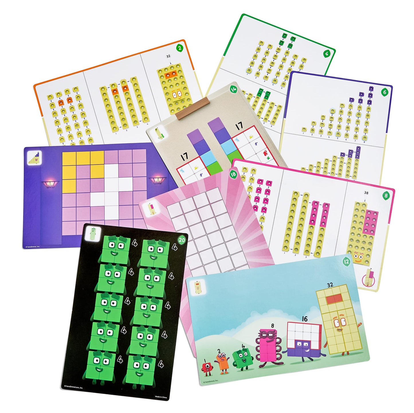 hand2mind Numberblocks 31-40 MathLink Cubes Activity Set - Learn Numbers & Early Math Skills, Preschool and Kindergarten Learning Activities, Educational Toys for Kids, Counting Math Manipulatives 🍁 All In One Marketplace Canada