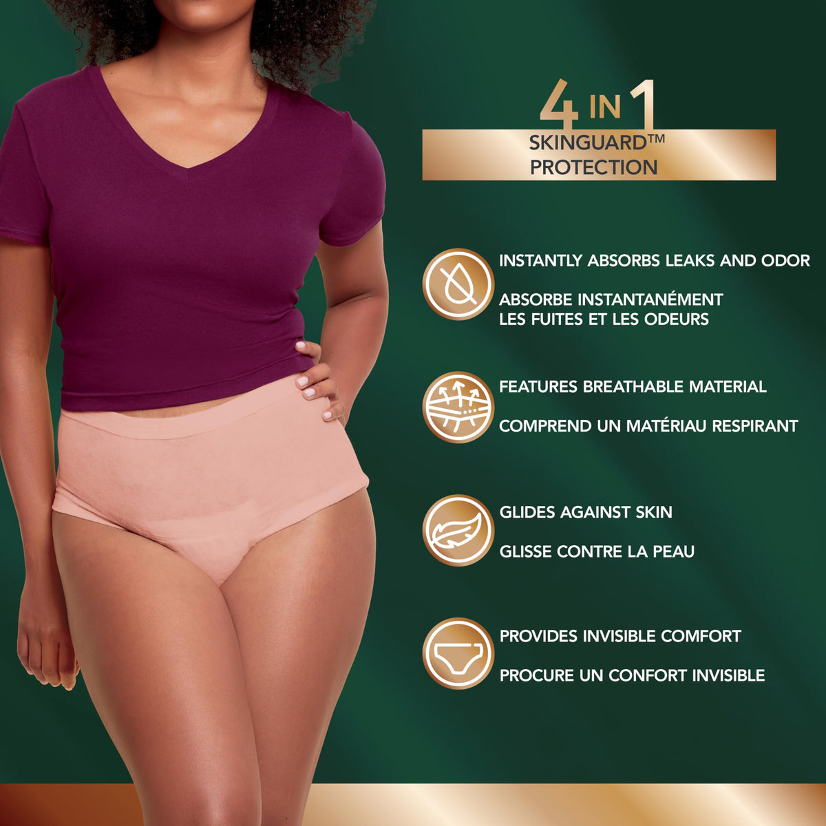 Depend Silhouette Adult Incontinence Underwear for Women, Maximum Absorbency, Small, Pink, 26 Count 🍁 All In One Marketplace Canada