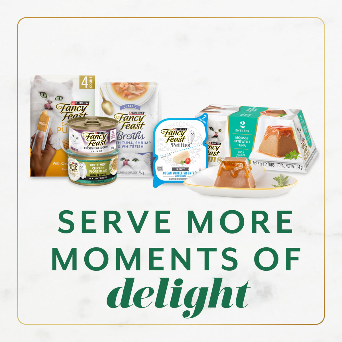 Fancy Feast Gems Wet Cat Food, Mousse Pâté with Chicken 57g (2 Pack x 8) 🍁 All In One Marketplace Canada