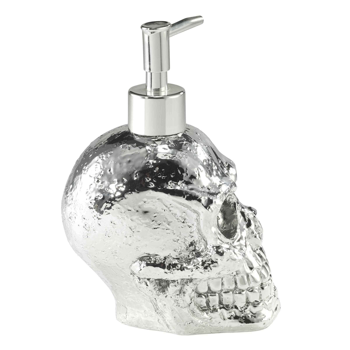 Avanti Linens - Soap Dispenser/Lotion Pump, Guest Bathroom Essentials, Skull Design Bath Decor (Halloween Collection)