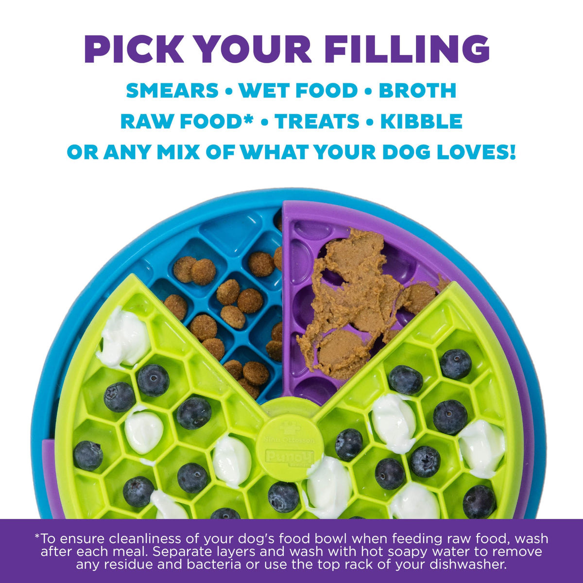 Outward Hound Nina Ottosson Lickin’ Layers 3-in-1 Dog Toy Treat Puzzle, 10" 🍁 All In One Marketplace Canada