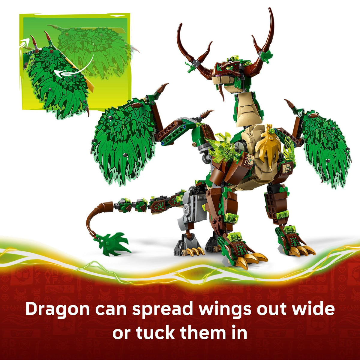 LEGO NINJAGO The Dragon of Life Building Toy for Boys & Girls - Poseable Dragon Toy Figure & Playset for Kids, Ages 9+ - W/Mini Mech & 8 Minifigures for Pretend Play - Gift Idea for Birthdays - 71859 🍁 All In One Marketplace Canada
