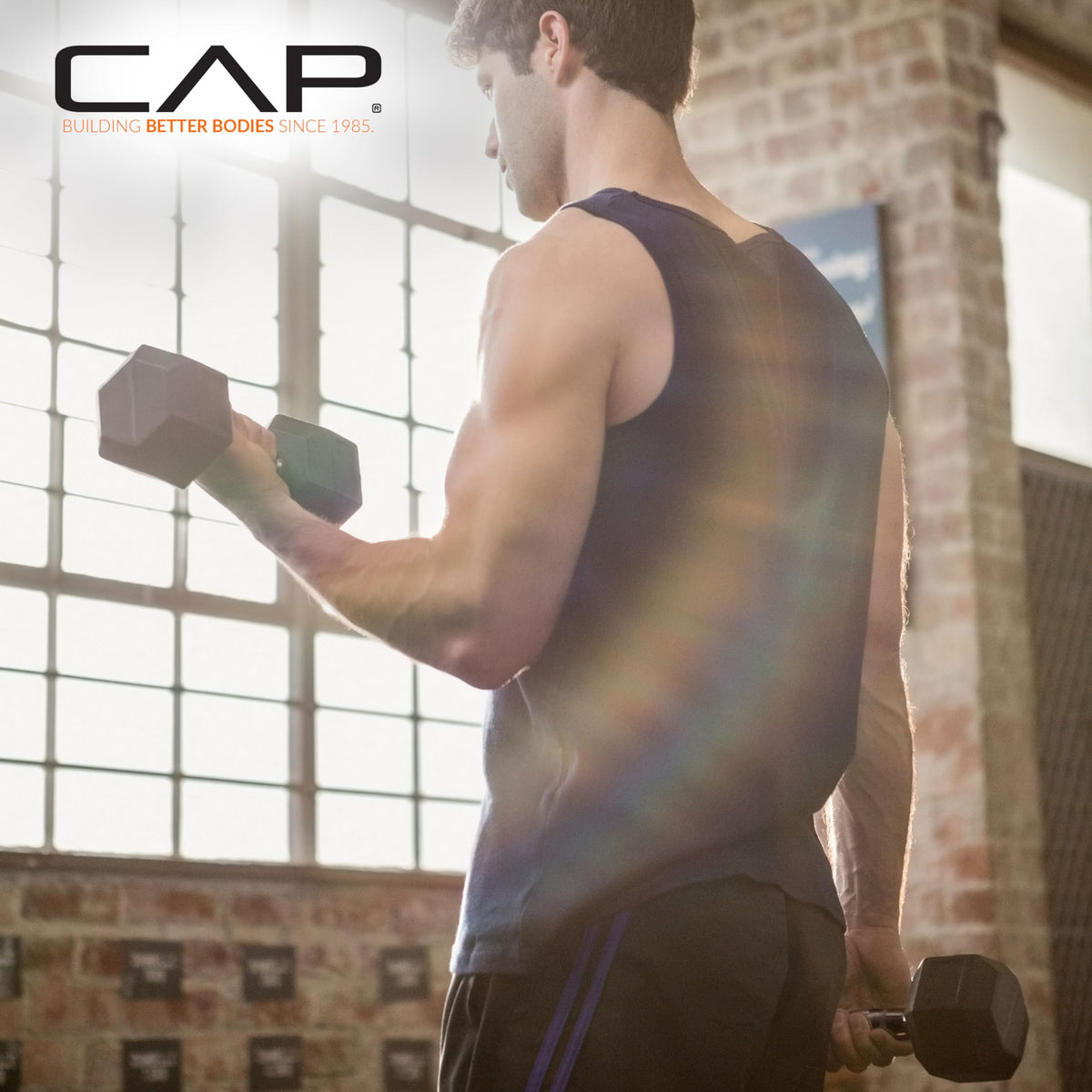 CAP Barbell 10 LB Coated Hex Dumbbell Weight Pair with Black Handle 🍁 All In One Marketplace Canada