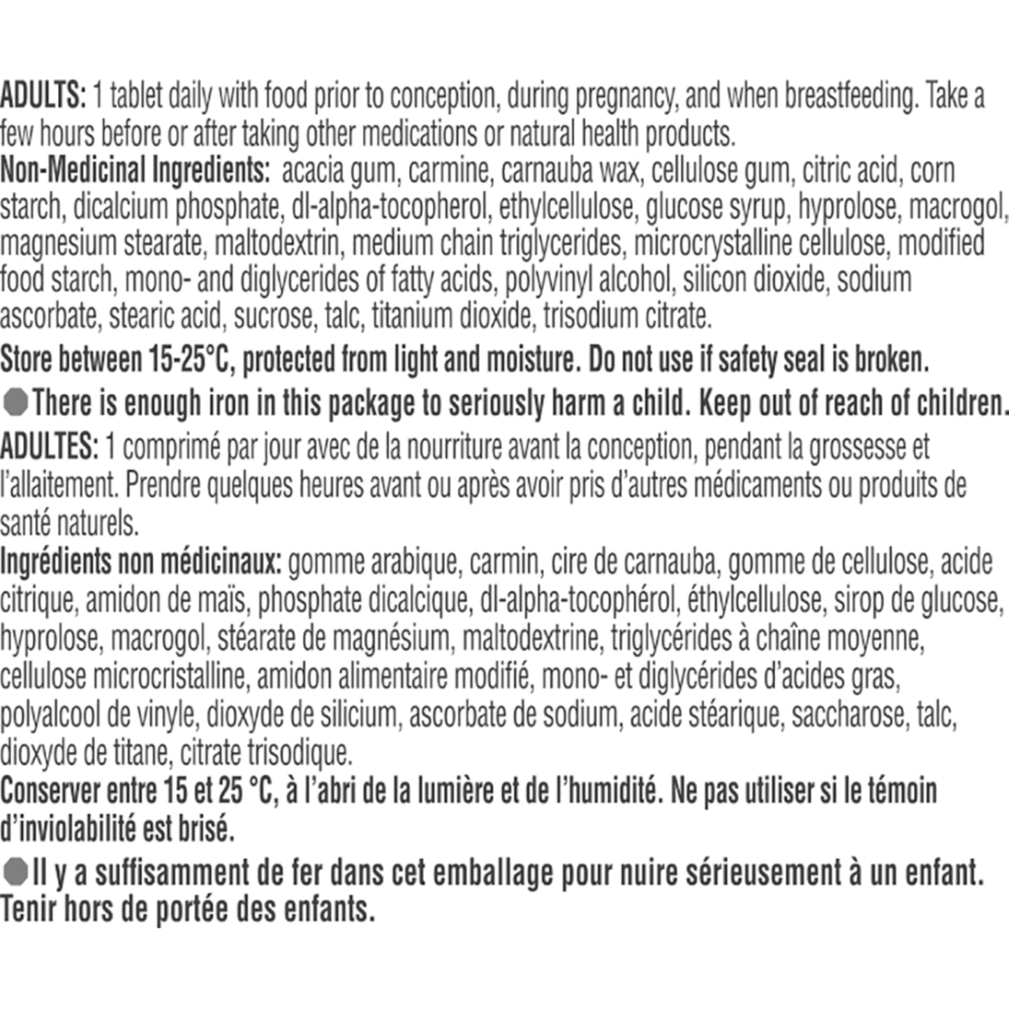 NESTLÉ Materna Prenatal Multivitamin Supplement | Folic Acid | 100 Tablets 🍁 All In One Marketplace Canada