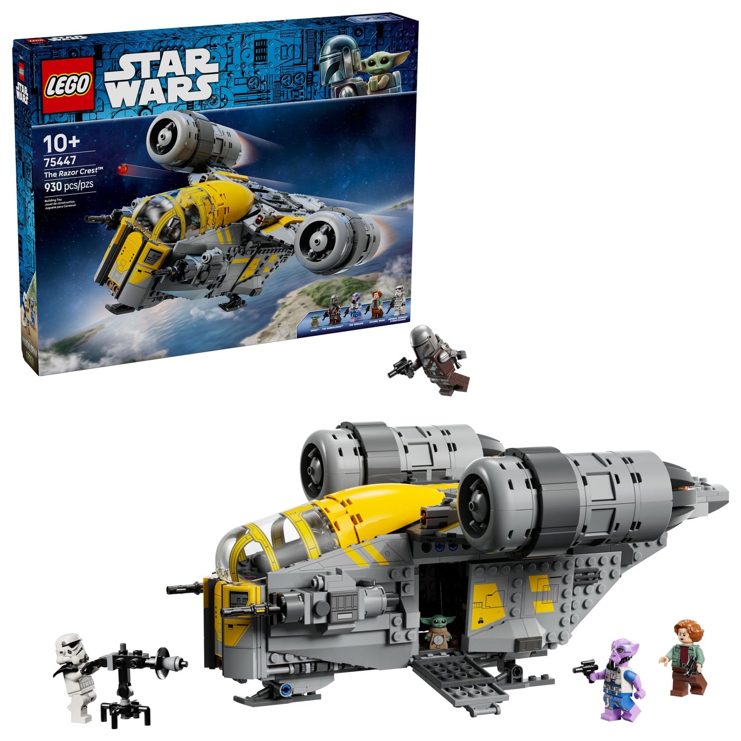 LEGO Star Wars: The Mandalorian and Grogu The Razor Crest Building Toy - Build and Display Set for Boys & Girls, Ages 10+ - Star Wars Gifts for Birthdays & Fans - 75447 🍁 All In One Marketplace Canada