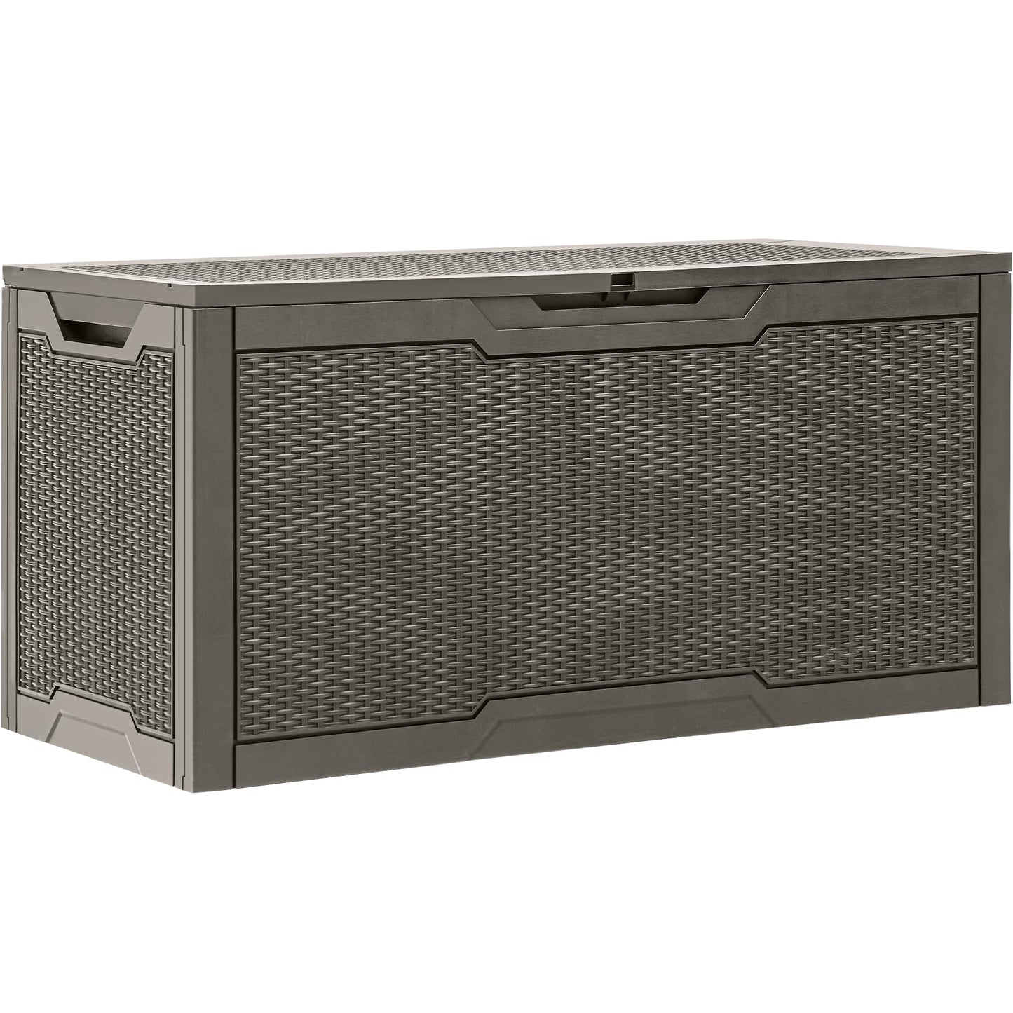 YITAHOME 100 Gallon Large Resin Deck Box Outdoor Storage Boxes for Patio Furniture, Outdoor Cushions, Garden Tools and Pool Supplies-Waterproof,Lockable (Taupe) 🍁 All In One Marketplace Canada