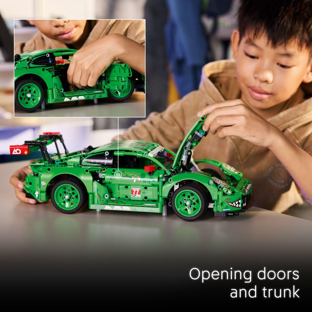 LEGO Technic Porsche 911 GT3 R Rexy AO Racing Car Building Toy for Boys & Girls - Car Toy W/Realistic Steering & 6-Cylinder Engine for Kids & Auto Fans, Ages 11+ - Gift Idea for Birthdays - 42224 🍁 All In One Marketplace Canada