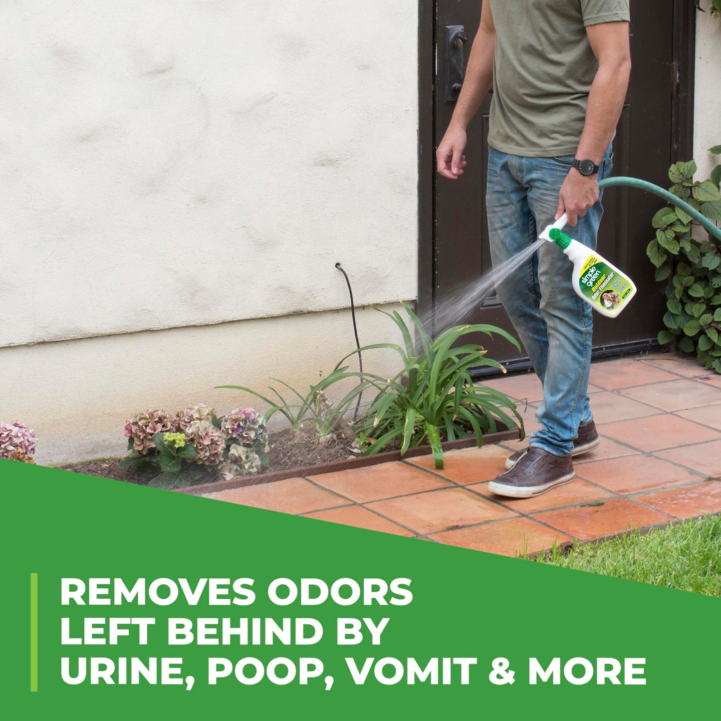 Outdoor Odor Eliminator for Pets, Dogs, Ideal for Artificial Grass & Patio (32 oz Hose End Sprayer) 🍁 All In One Marketplace Canada