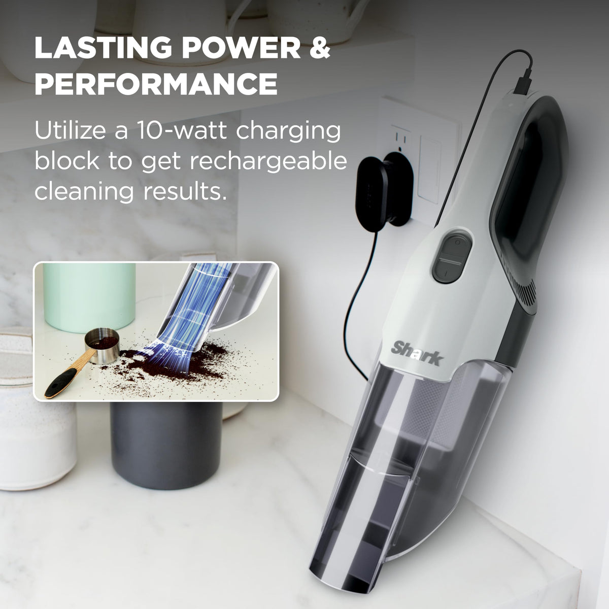 Shark® Cyclone PET Handheld Vacuum, Pearl White, AA701 🍁 All In One Marketplace Canada
