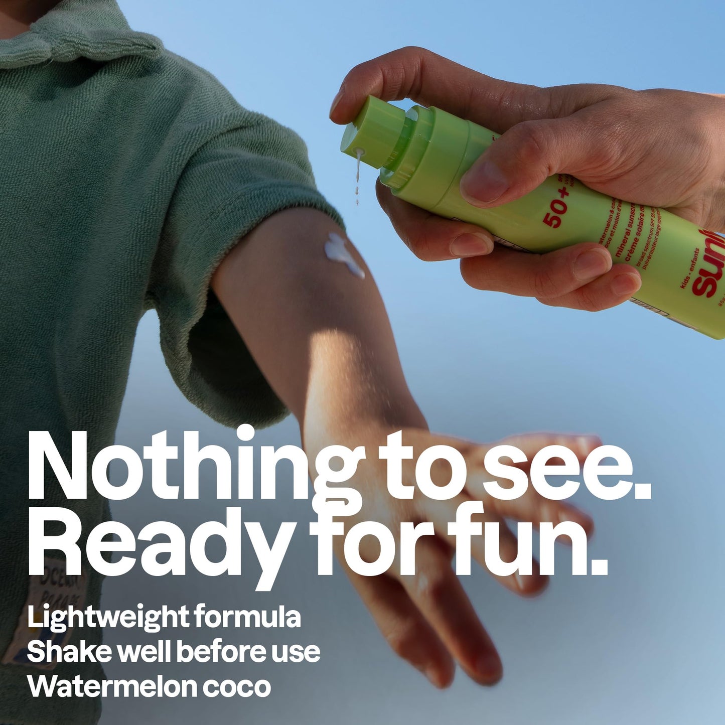 ATTITUDE Kids Mineral Sunscreen Lightweight Lotion SPF 50, Broad Spectrum Zinc Oxide, EWG Verified, Non-Nano, Water-Resistant 80 Minutes, Non-Greasy for Face & Body, Vegan, Watermelon & Coco Scent, 80 grams 🍁 All In One Marketplace Canada
