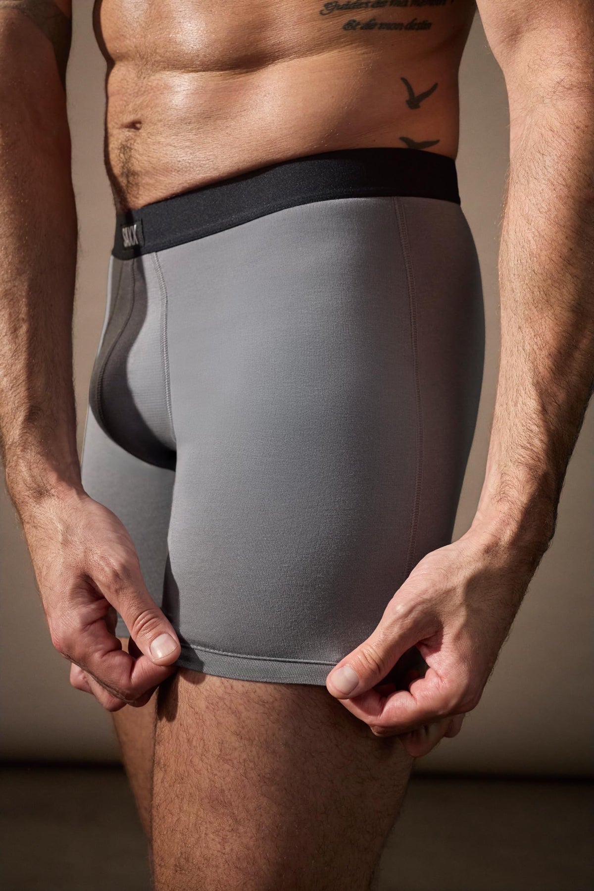 SAXX Underwear Co. Men's Core Cotton Boxer Brief Fly 3-Pack, Black/Graphite, Large 🍁 All In One Marketplace Canada