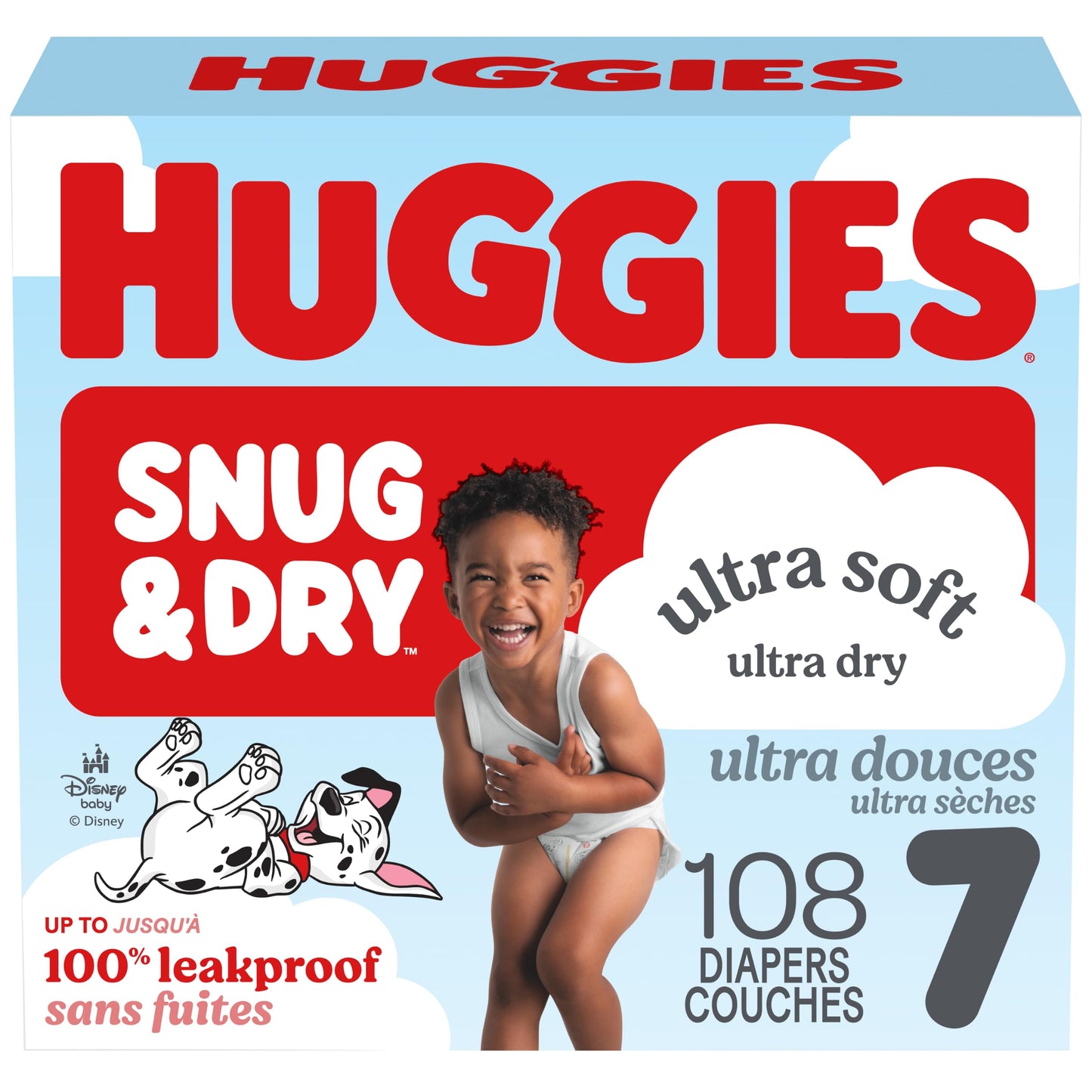 Huggies Size 7 Diapers, Snug & Dry Baby Diapers, Size 7 (31-48 lbs), 108 Count (2 Packs of 54), Packaging May Vary 🍁 All In One Marketplace Canada
