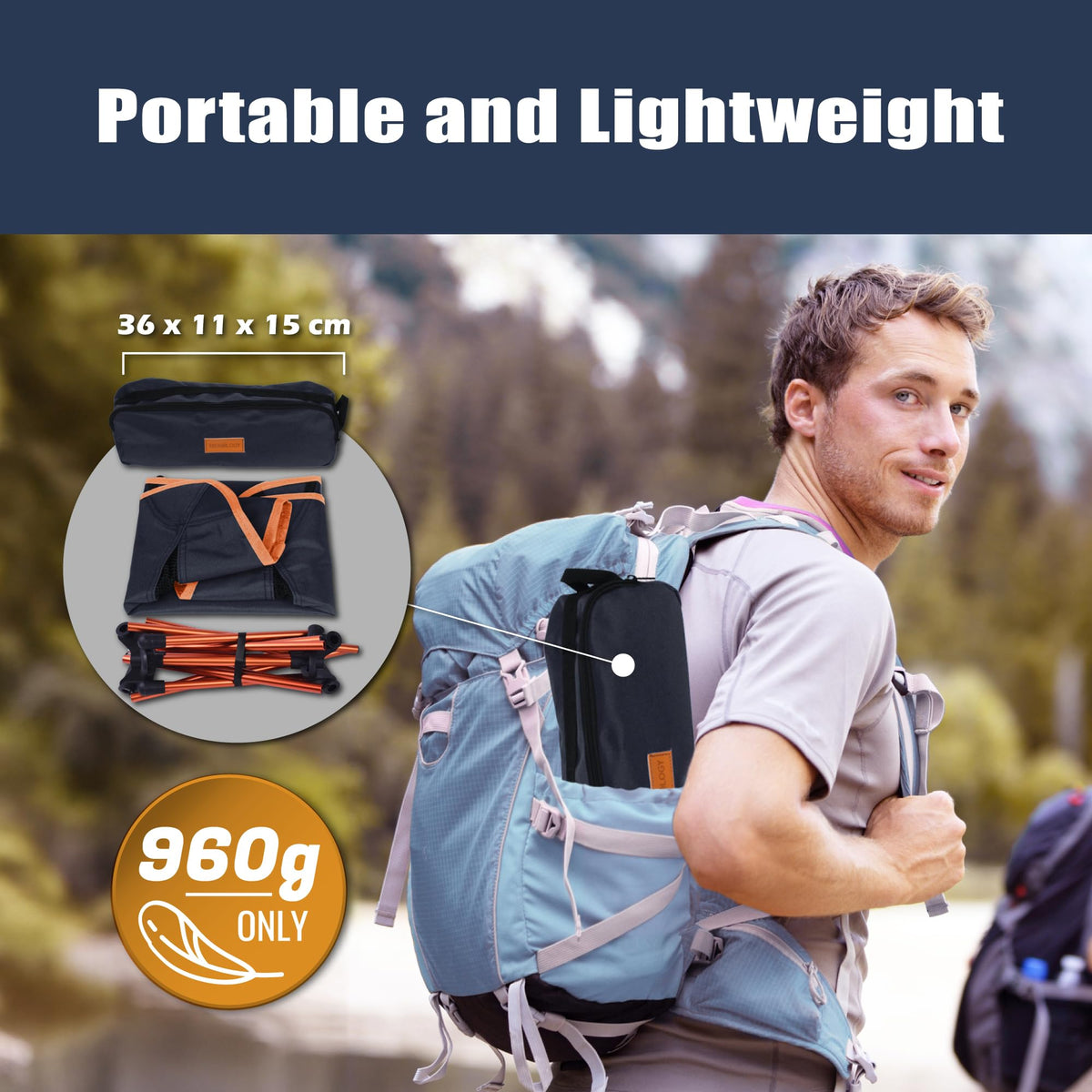 TREKOLOGY YIZI GO Camping Chair for Adult – Compact, Foldable, Lightweight 0.9 kg, 136 kg Capacity, Durable Aluminum, Quick Setup, Ideal for Backpacking, Beach, and Outdoor Adventures (Black) 🍁 All In One Marketplace Canada