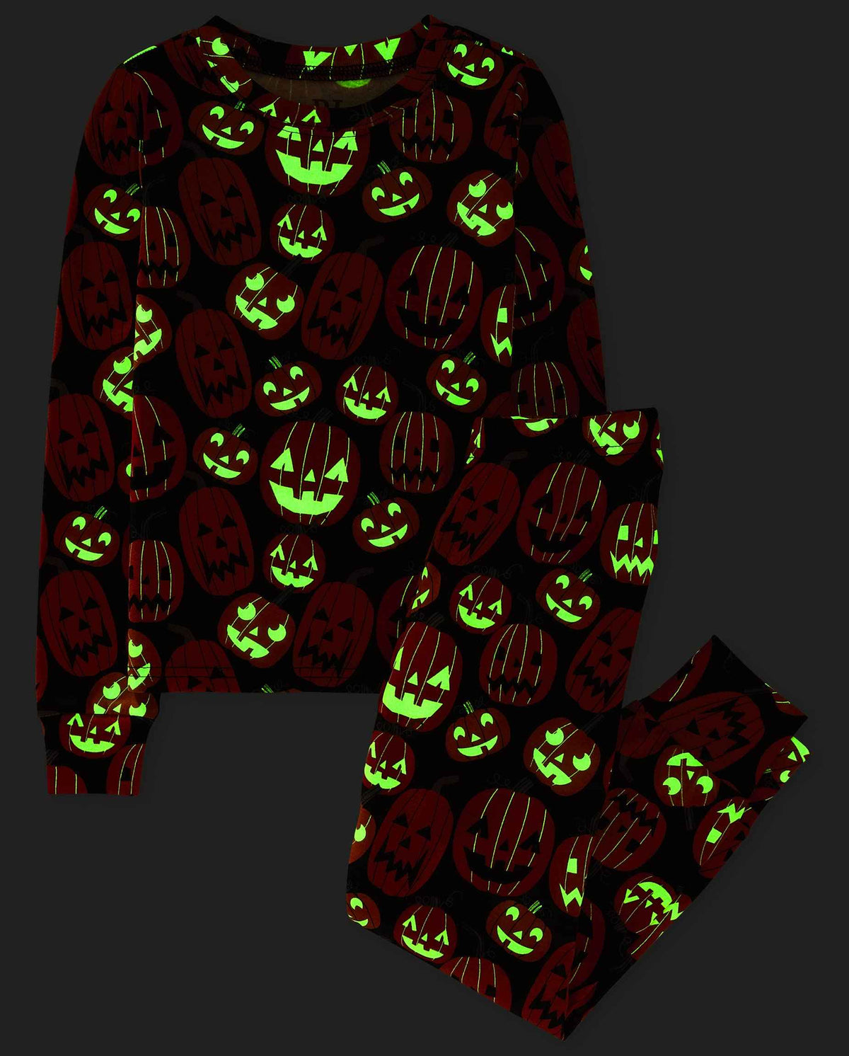 The Children's Place Kids' Family Matching, Halloween Pajama Sets, Cotton, Pumpkin Allover, 3T