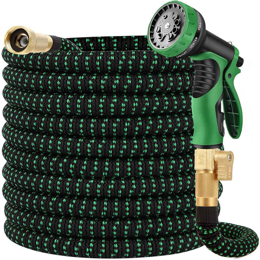 200 FT Garden Hose Expandable Hose - All New 2026 Flexible Water Hose with 10 Functions Spray Nozzle - Car Wash Hose with Solid Brass Connector, Leakproof Lightweight Expanding Pipe for Yard,Outdoor 🍁 All In One Marketplace Canada