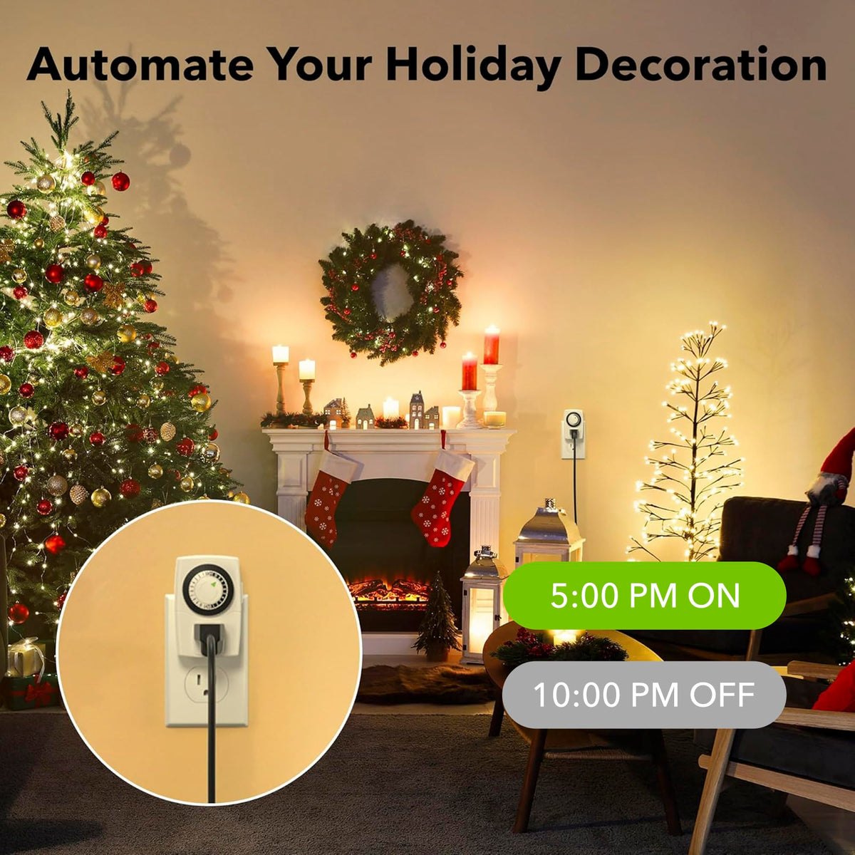BN-LINK BND-60/U47 Indoor Mini 24-Hour Mechanical Outlet Timer, 3-Prong, 2-Pack 🍁 All In One Marketplace Canada