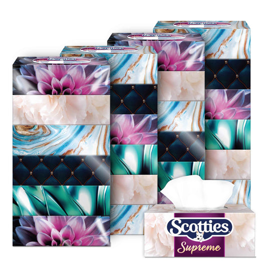 Scotties Supreme 3 Ply Soft & Strong Facial Tissue, Hypoallergenic and Dermatologist Tested, 24 Boxes, 81 Tissues per Box 🍁 All In One Marketplace Canada