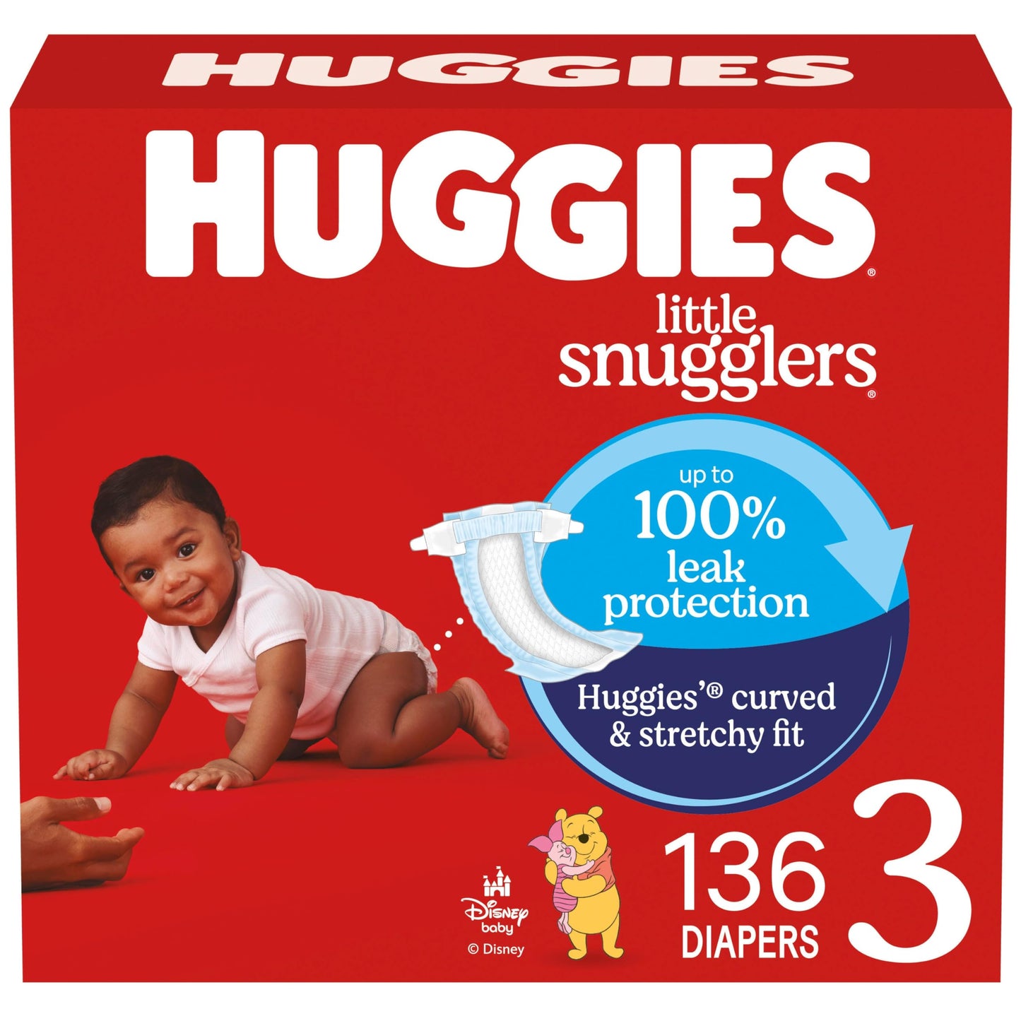 HUGGIES Little Snugglers Diapers, Size 3, 16-28 Lb, 136 Count 🍁 All In One Marketplace Canada