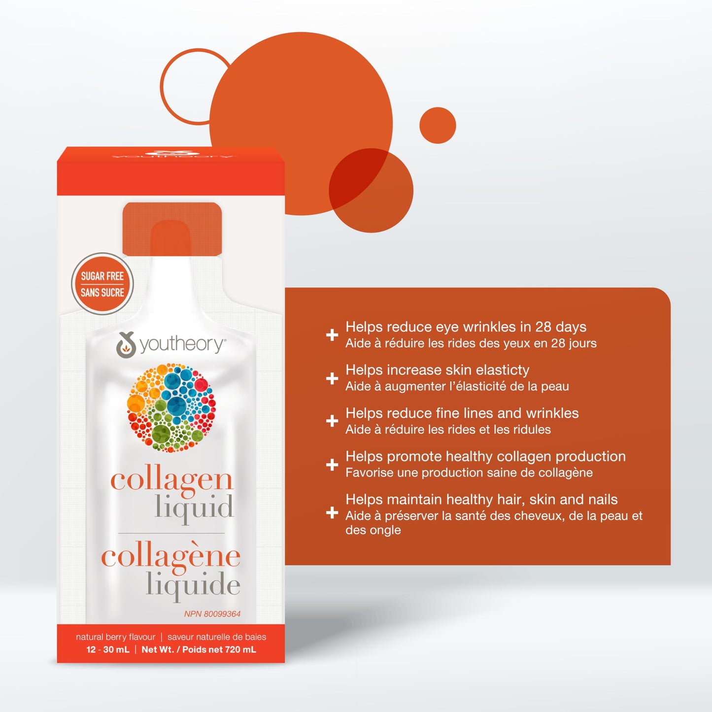 Youtheory Collagen Liquid Natural Berry Flavour, 12 Single Serving Packets, Hydrolyzed Collagen. Supports Hair, Skin, and Nails. Helps Reduce Fine Lines and Eye Wrinkles in 28 Days 🍁 All In One Marketplace Canada