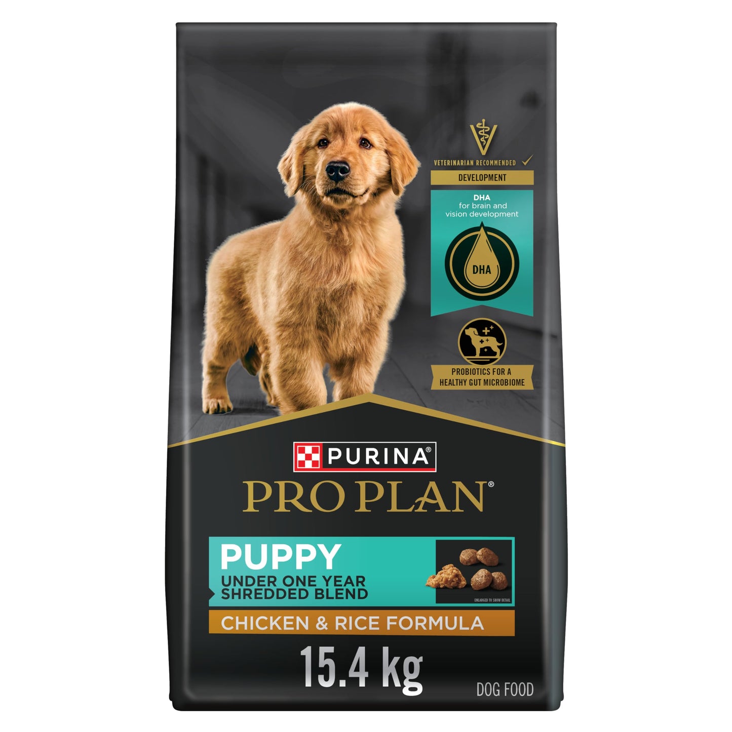 Purina Pro Plan Dry Puppy Food, Development Shredded Blend Chicken & Rice - 15.4 kg Bag (1 Pack) 🍁 All In One Marketplace Canada